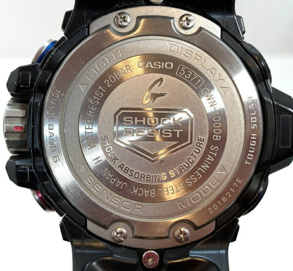 Casio Watch G-shock Gulfmaster Series Triple Sensor GWN-1000B Used in Japan