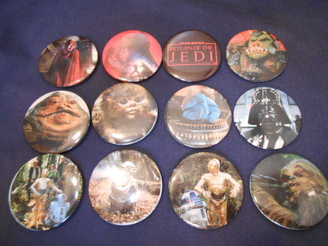 Rare Star Wars 1983 edition 12 types Badge Unused Pin Badge Used in Japan