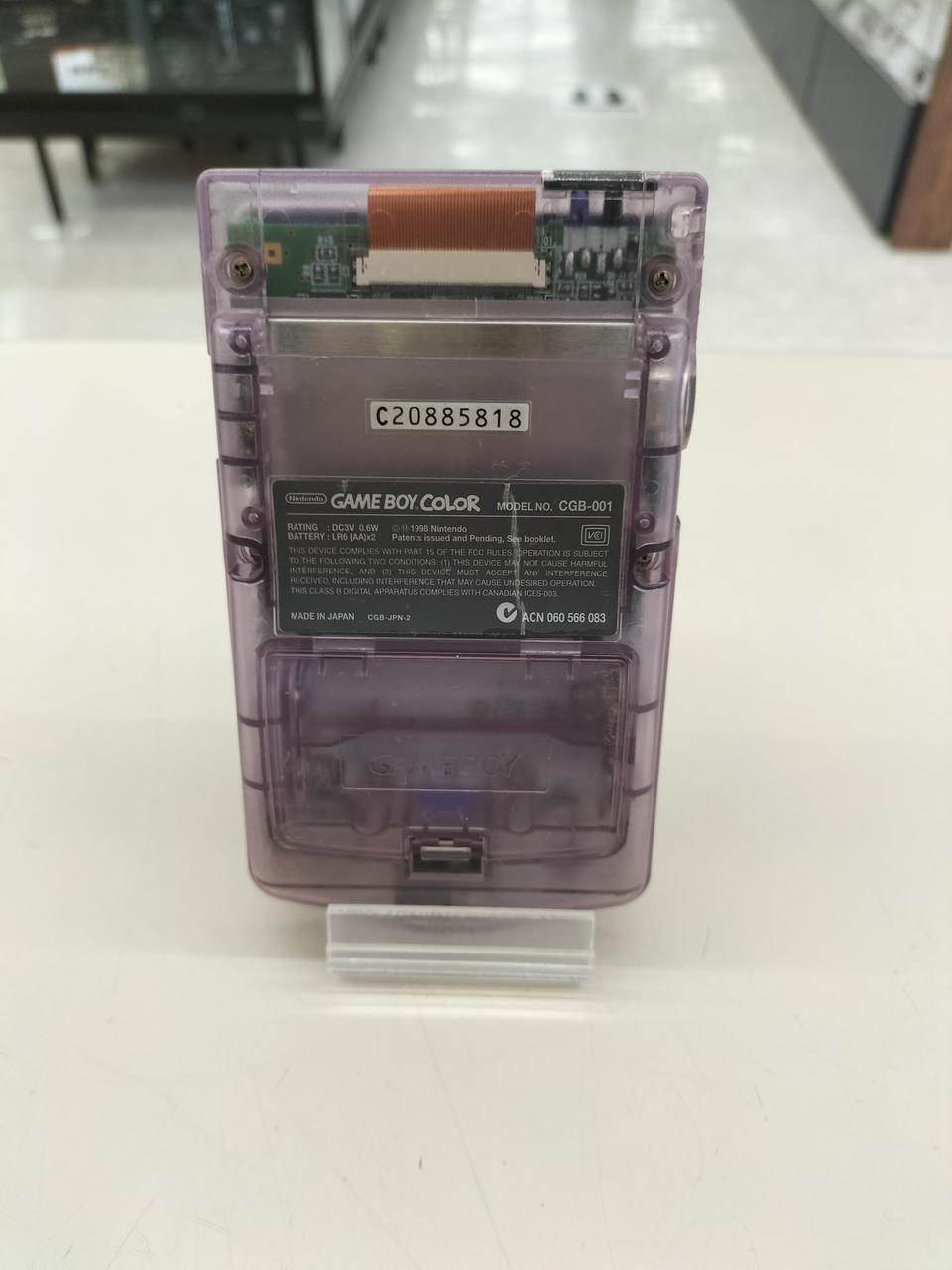 NINTENDO model number: CGB-001 Game Boy Color Used in Japan F/S