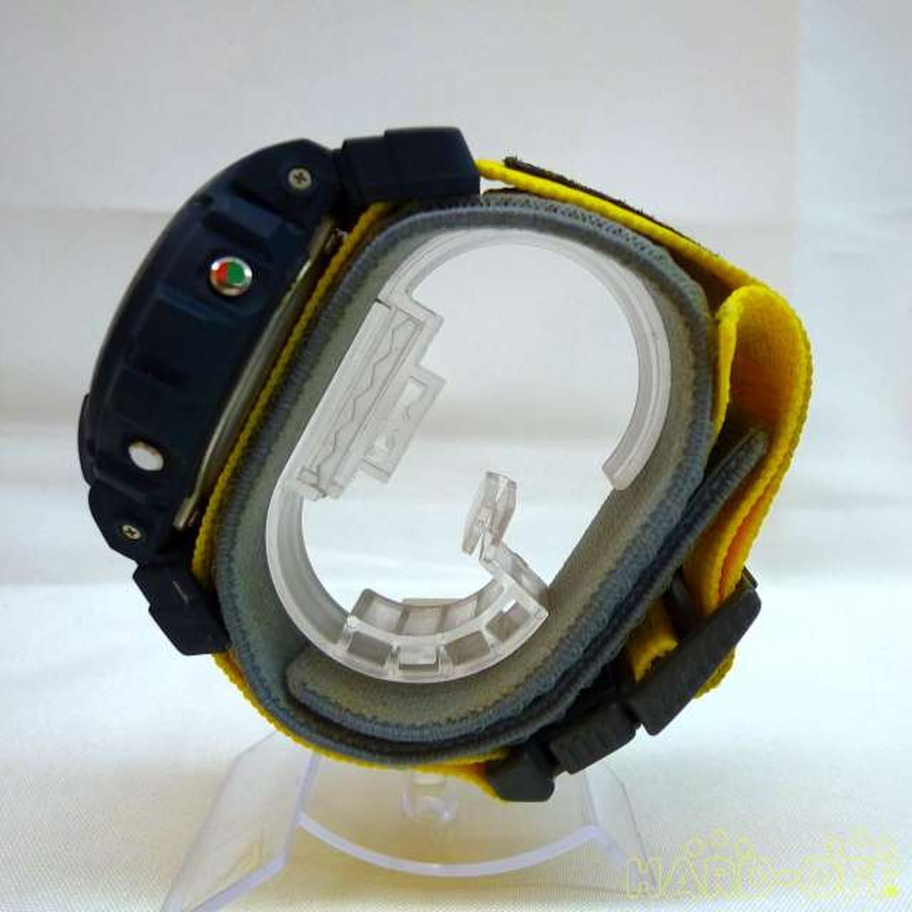 Casio G-Shock DW-069 Navy Gray x Yellow Used in Japan F/S