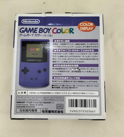 Nintendo Game Boy Color CGB-S-PUA Purple w/box Used in Japan F/S