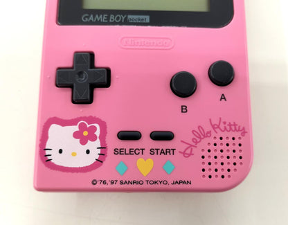 Rare NINTENDO Game Boy Pocket Hello Kitty : MGB-001 Used in Japan F/S