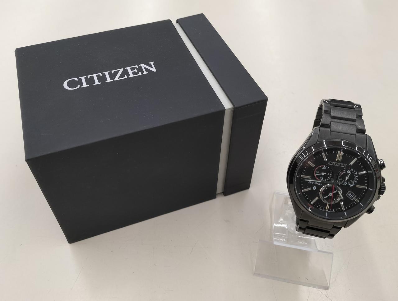 Citizen Watch Eco Drive Black W770-S126347 Used in Japan