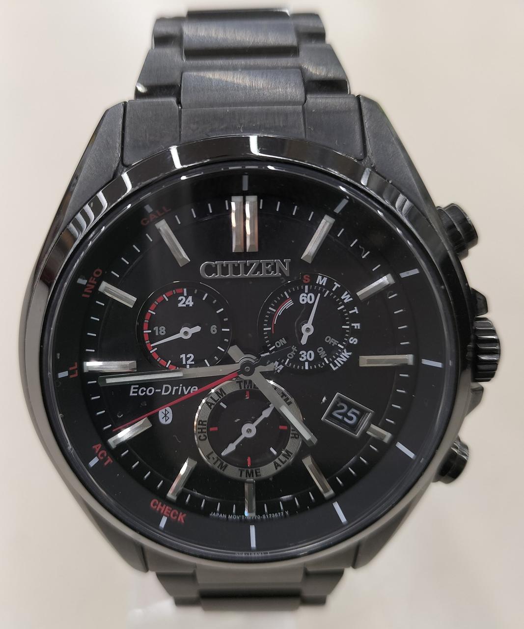 Citizen Watch Eco Drive Black W770-S126347 Used in Japan