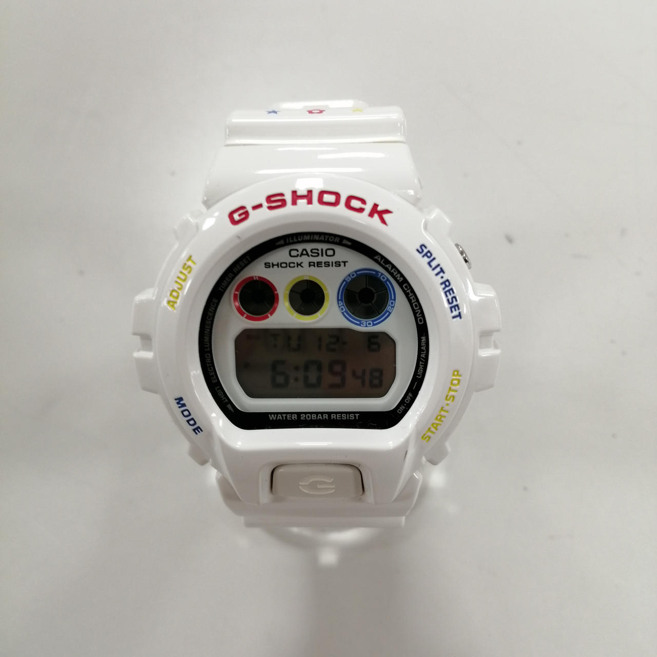 Casio Watch G-Shock × BE@RBRICK  White DW-6900MT Used in Japan