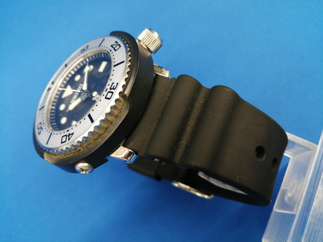 Seiko Watch Prospex Diver Scuba SS Solar V147-0BG0  Used in Japan