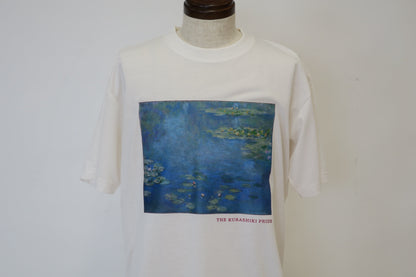 T-shirts printed on recycled fabric with Monet's Waterlilies Limited of 30 from the Ohara Museum of Art Japan