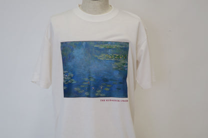 T-shirts printed on recycled fabric with Monet's Waterlilies Limited of 30 from the Ohara Museum of Art Japan