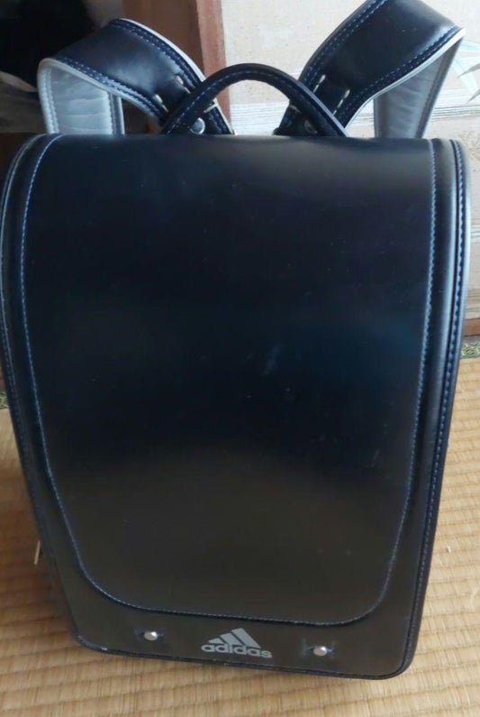 Randoseru Japanese School Bag Kid's Backpack  Adidas Black Used