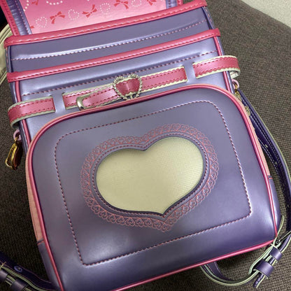 Randoseru Japanese School Bag Kid's Backpack Hello Kitty Purple Used