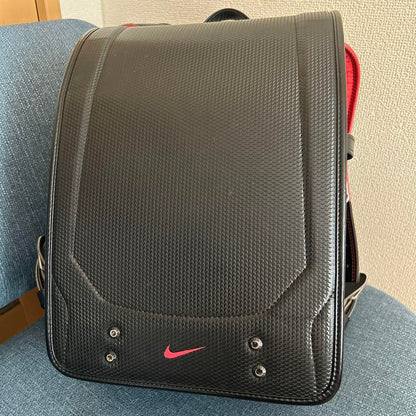 Randoseru Japanese School Bag Kid's Backpack Nike Black Used