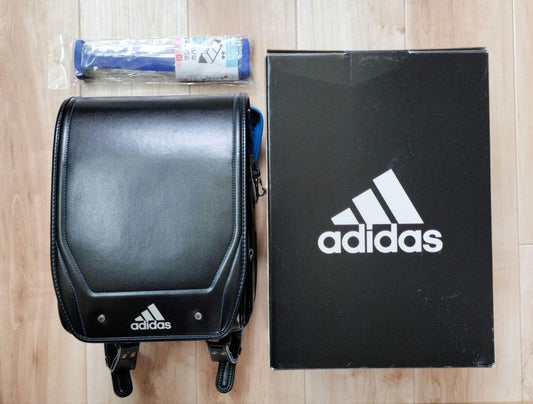 Randoseru Japanese School Bag Kid's Backpack  Adidas Black x Blue  Used
