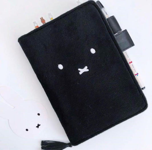 Rare Overseas limited Miffy notebook cover A6 black Used in Japan