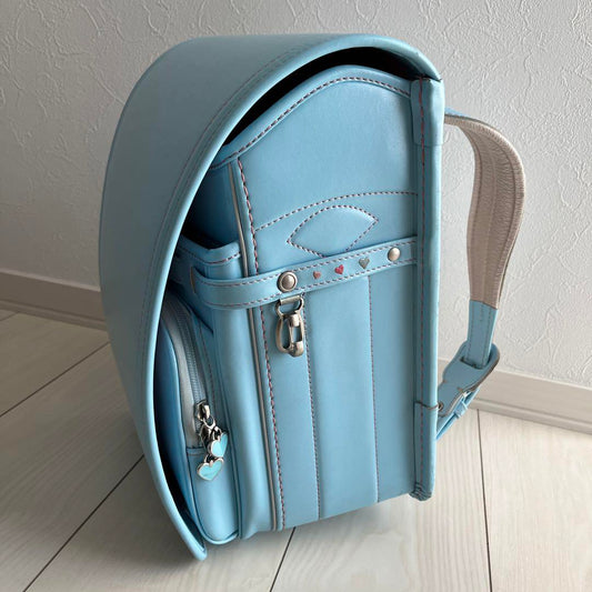 Randoseru Japanese School Bag Kid's Backpack Ohba Seiho Light Blue Used