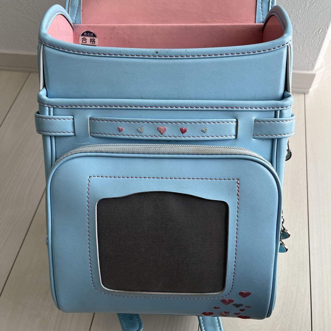 Randoseru Japanese School Bag Kid's Backpack Ohba Seiho Light Blue Used