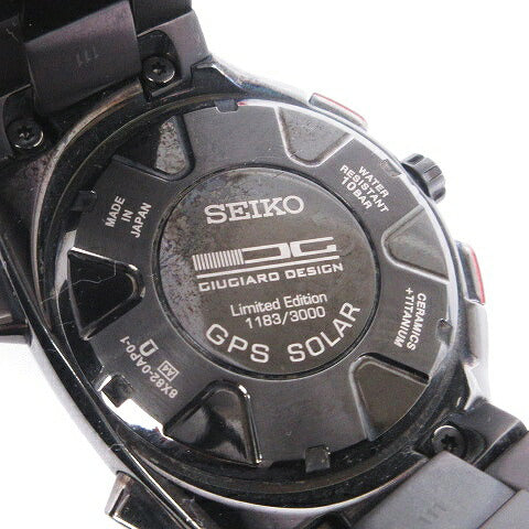 Rare Seiko Watch Astron Giugiaro Design Limited to 3000 Analog Radio Solar 8X82-