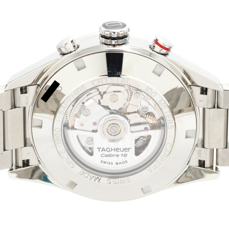Mint TAG Heuer Watch Carrera Caliber 16 Chronograph Men's Brown Ceramic Used JPN