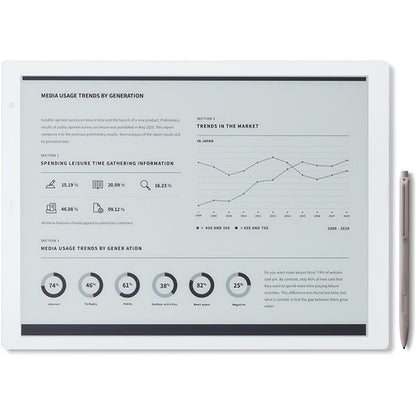 Fujitsu 13.3 type electronic paper (A4 size) FMVDP41 QUADERNO body New