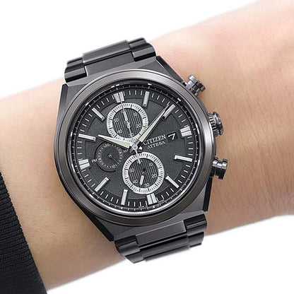 New Citizen ATTESA ACT Line Black Titanium Series Eco Drive CA0835-61H From JPN