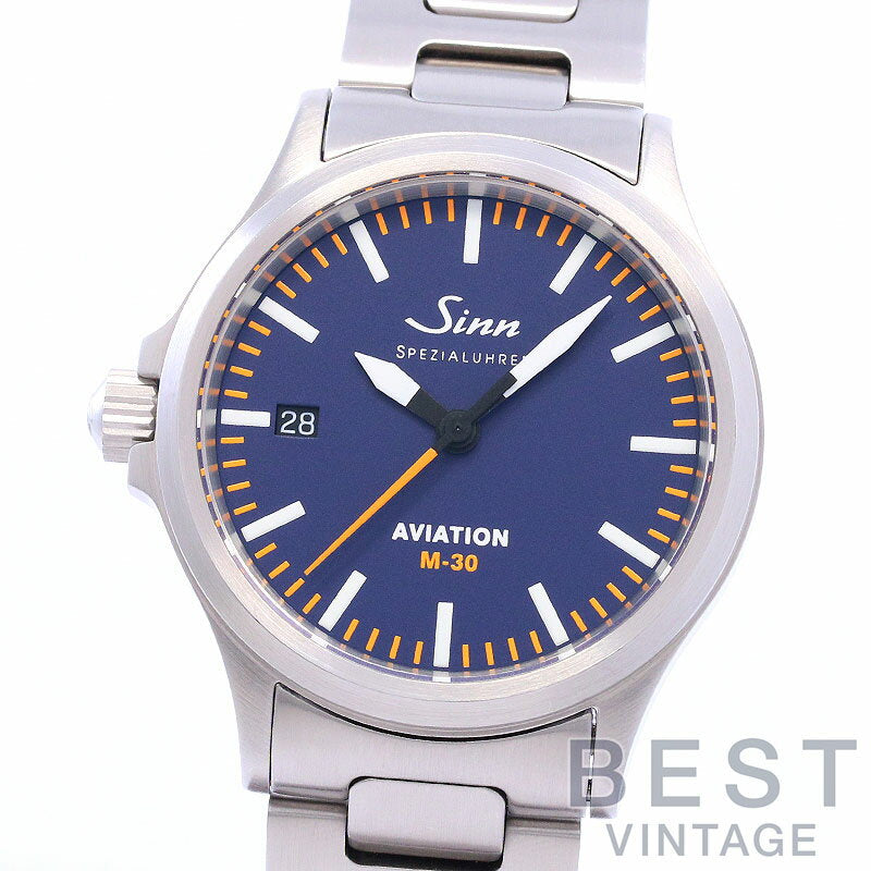 Sinn Watch 556 Aviation Mono Magazine 30th Anniversary 556.IM-30 Men's Blue Used