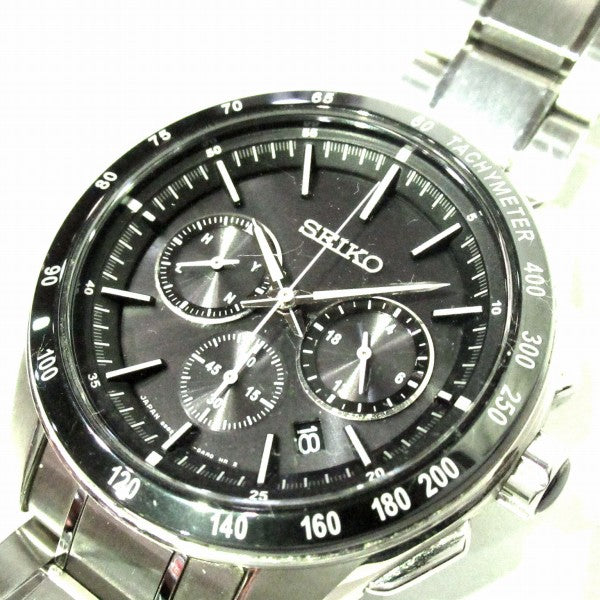 Seiko Watch BRIGHTZ Chronograph Solar Radio 8B82-0AP0 Used in Japan