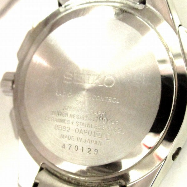 Seiko Watch BRIGHTZ Chronograph Solar Radio 8B82-0AP0 Used in Japan