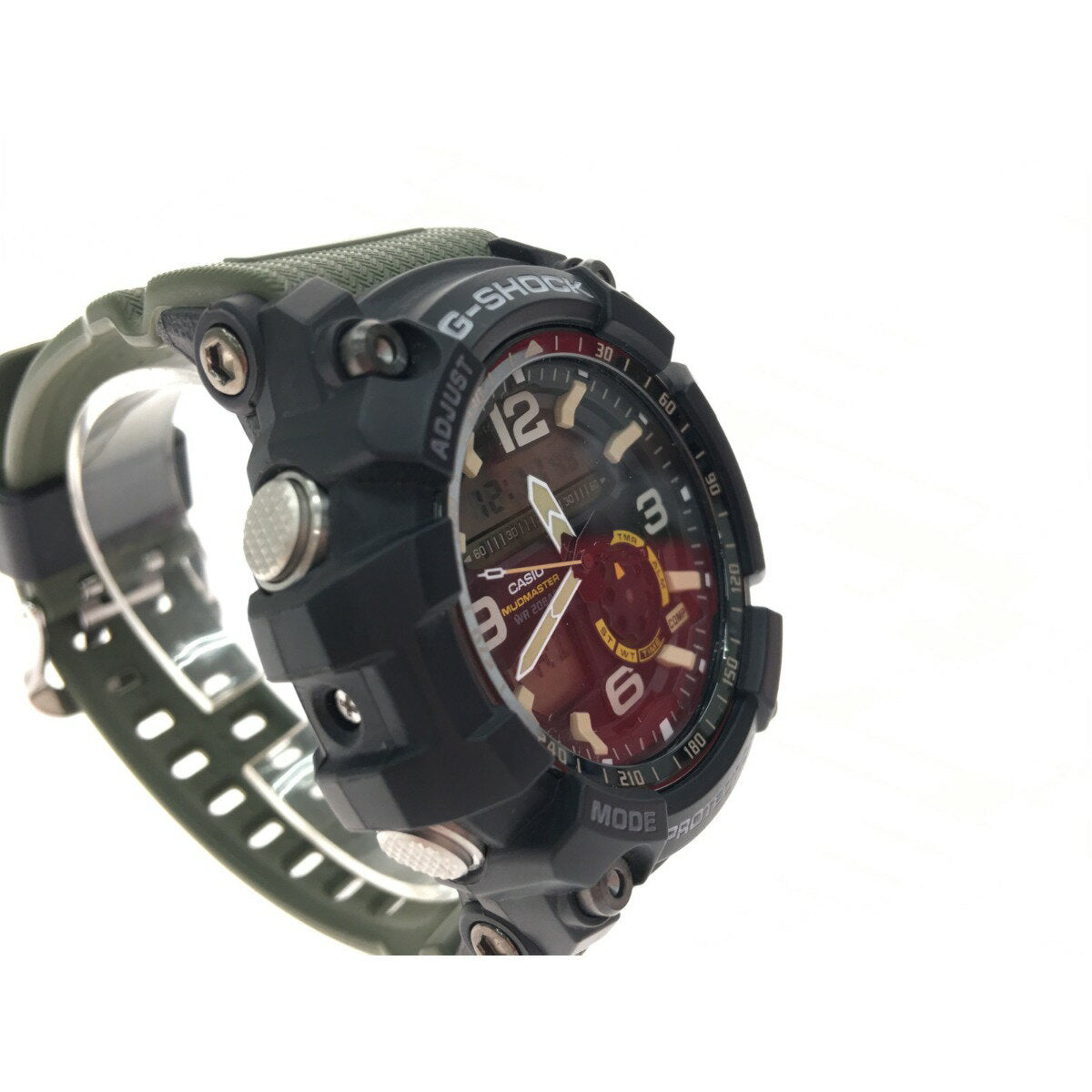 Casio Watch G-Shock Mudmaster Khaki×Black GG-1000 Used in Japan