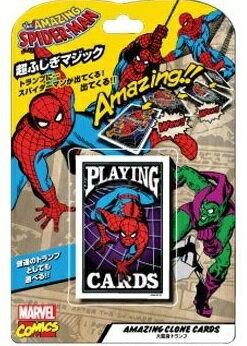 New Tenyo Magic Transforming Playing Cards Spider-Man From Japan