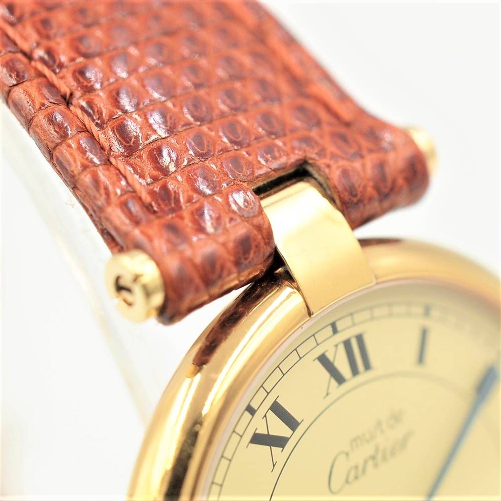 Cartier Watch 590003 Must Vermeil Quartz Ladies Used in Japan