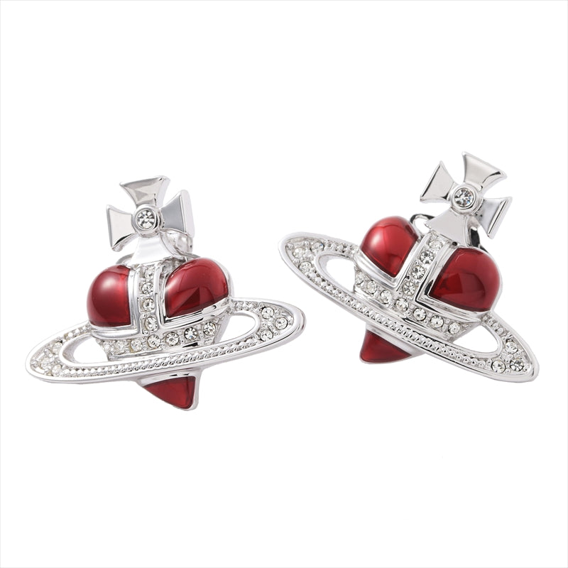 Vivienne Westwood Earrings 62010180-W197-CN DIAMANTE Red