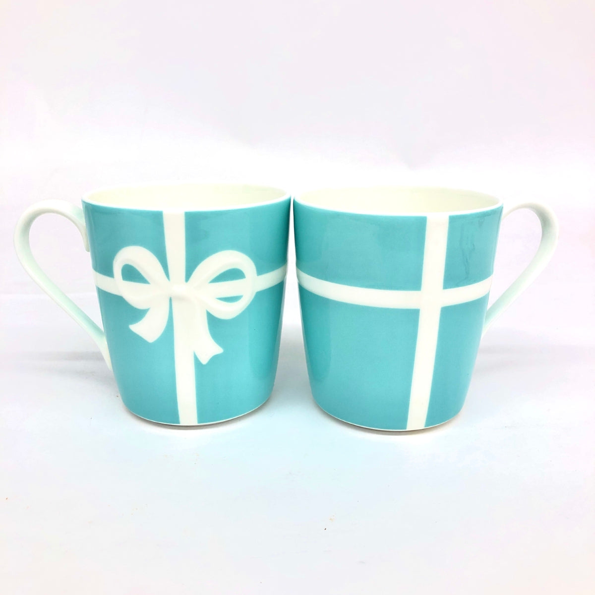 Near Mint TIFFANY&Co. Tiffany mug w/box set of 2 blue pair Used in Japan