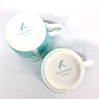 Near Mint TIFFANY&Co. Tiffany mug w/box set of 2 blue pair Used in Japan