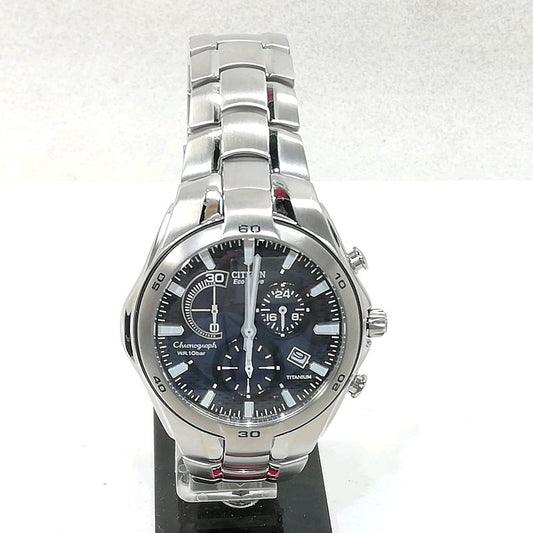 Citizen Watch Eco-Drive Mens Chronograph H570-S030757 Used in Japan
