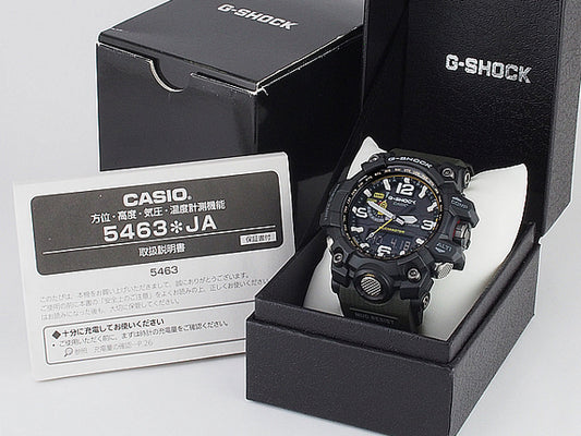 Casio Watch G-Shock Mudmaster Radio Wave Solar GWG-1000-1A3JF Used in Japan