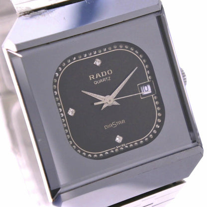 Rado Watch DIASTAR 711.0067.3N Quartz Black Ladies Used in Japan