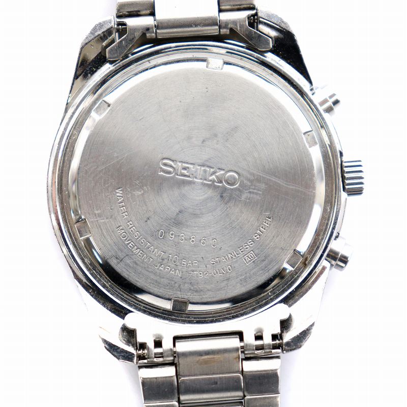 Seiko Watch Chronograph Date Quartz 7T92-0LV0 /AQ Used in Japan