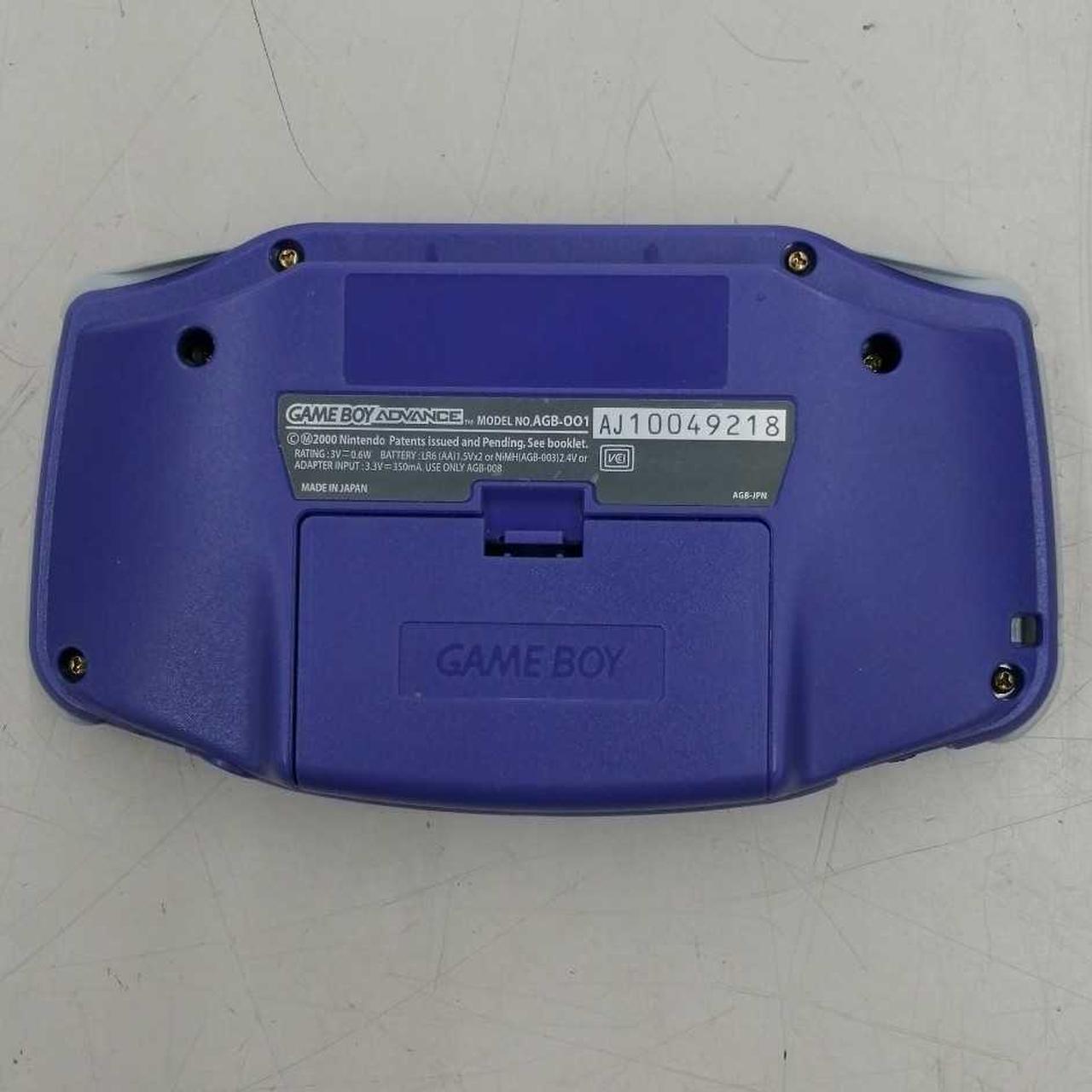 Nintendo Gameboy Advance Violet AGB-001 Used in Japan