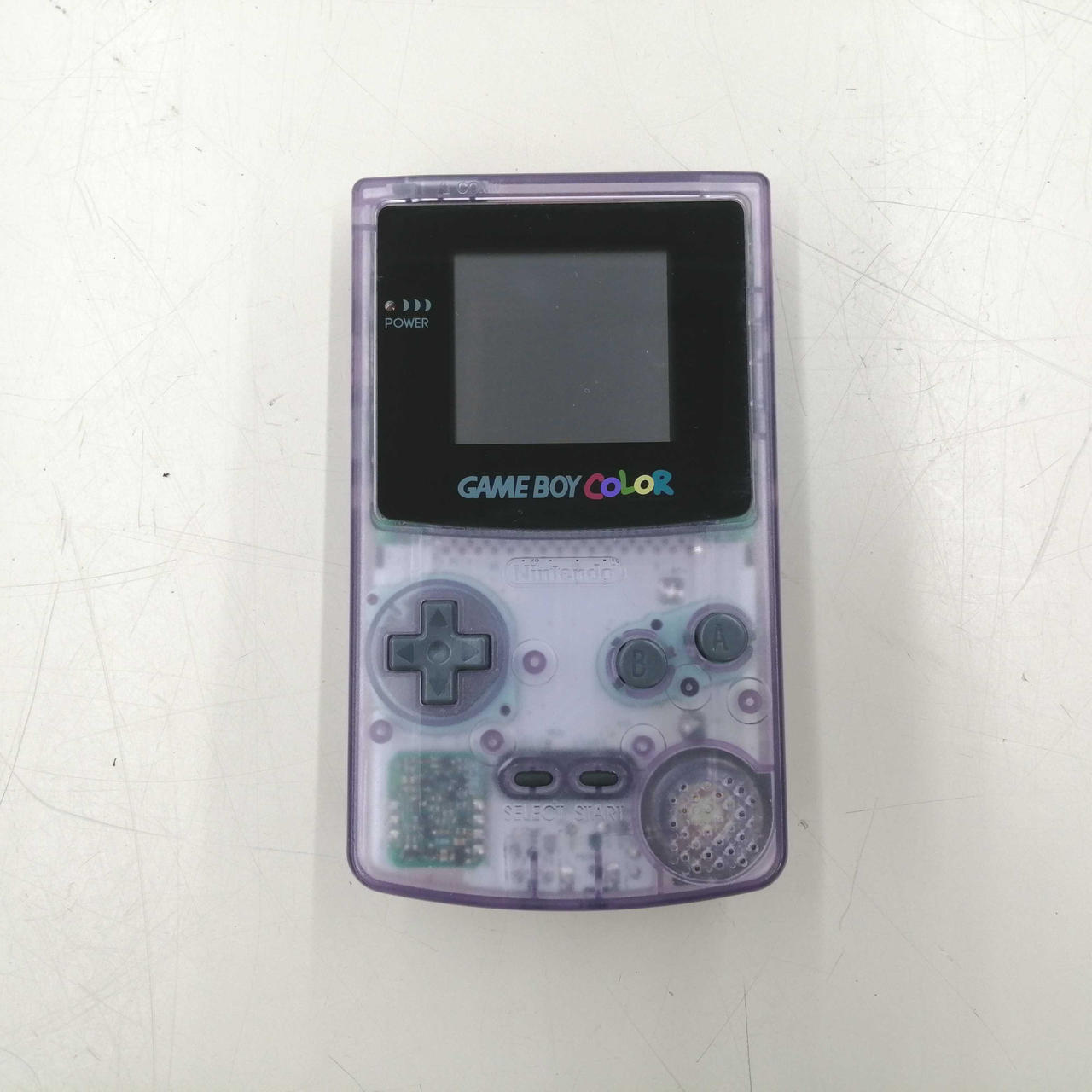 Nintendo Gameboy Color Clear Purple CBG-001 Used in Japan