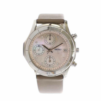 Seiko Lukia Watch Chronograph Quartz Ladies 7T92-0BV0 /YI9 Used in Japan