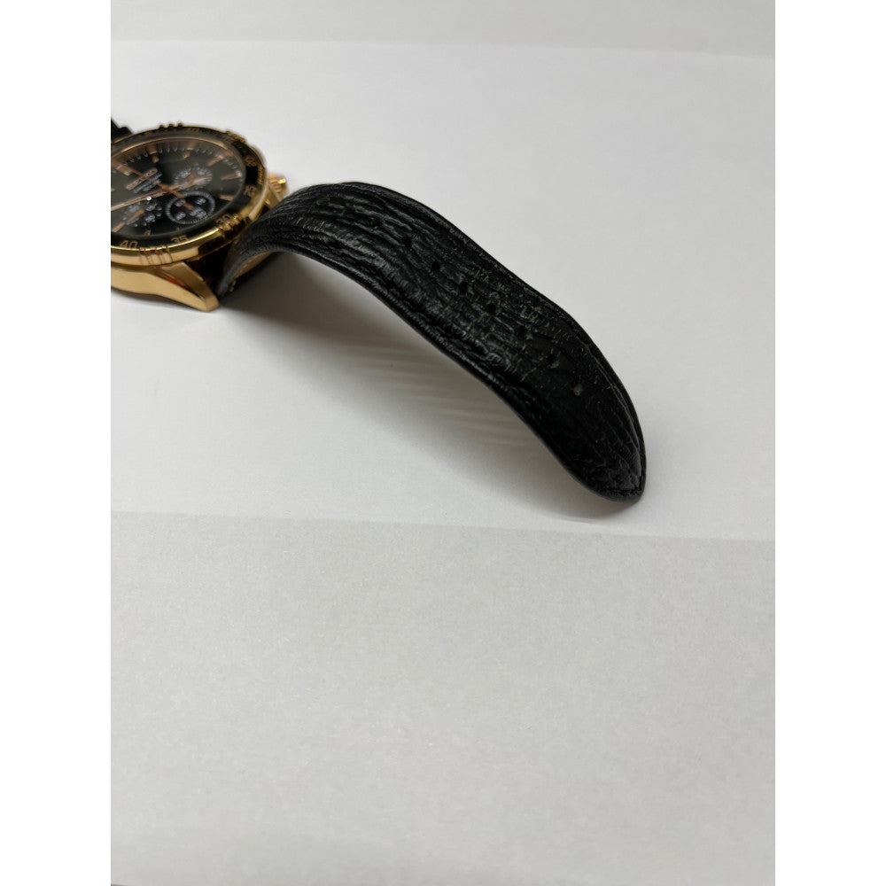 Seiko Watch Chronograph Black Dial Solar V175-0DH0 Used in