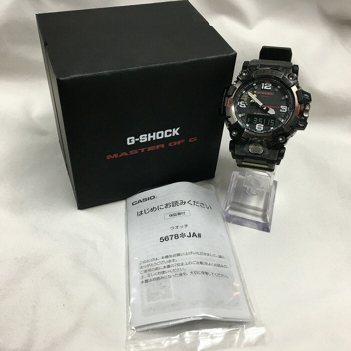 Casio Watch Madmaster Radio Wave Solar Black GWG-2000 Used in Japan