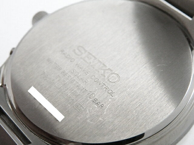 Seiko Watch Dolce Solar Radio Ti Men's Quartz SADZ185 / 7B24-0BM0 Used in Japan