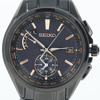 Seiko Watch SAGA293 8B63-0AV0 Brightz Dual Time Online Limited Model Solar Radio