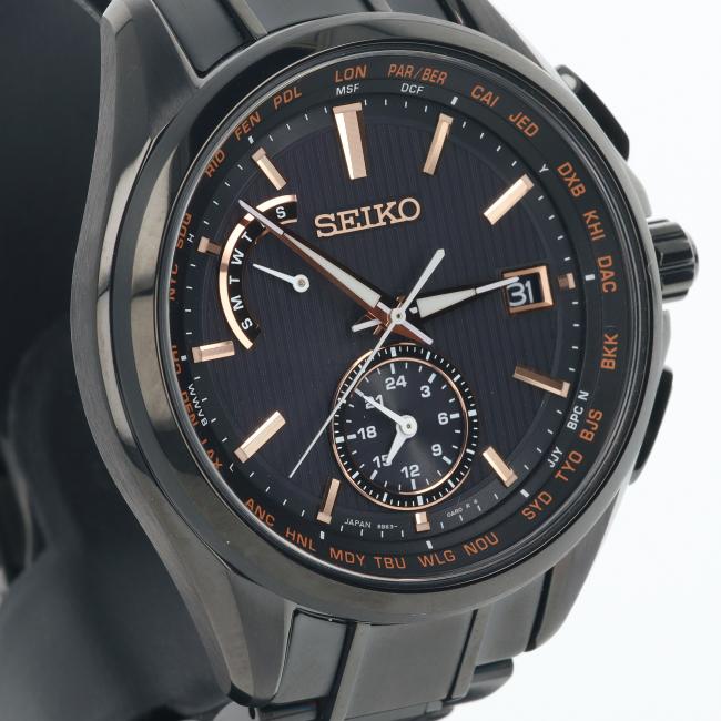 Seiko Watch SAGA293 8B63-0AV0 Brightz Dual Time Online Limited Model Solar Radio