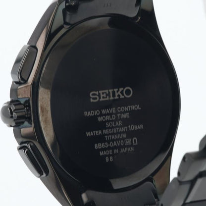 Seiko Watch SAGA293 8B63-0AV0 Brightz Dual Time Online Limited Model Solar Radio