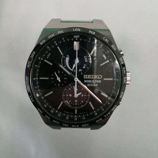 Seiko Watch Model Number: SBPJ025 V195-0AE0 Solar Chronograph used in Japan