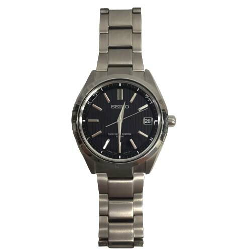 Seiko Watch SAGZ083 Brightz Solar Radio Date Pure Titanium Used in Japan