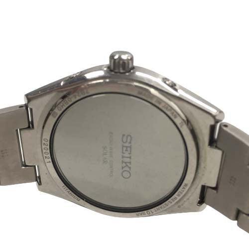 Seiko Watch SAGZ083 Brightz Solar Radio Date Pure Titanium Used in Japan