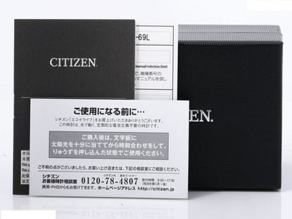 Citizen Watch Eco-Drive SS Black CB0011-69L/H145-S073545 Used in Japan