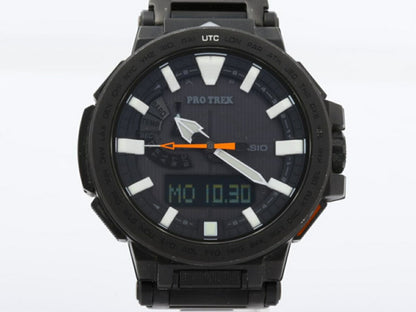 Casio Watch Protrek Manaslu Black PRX-8000YT-1JF Titanium Used in Japan